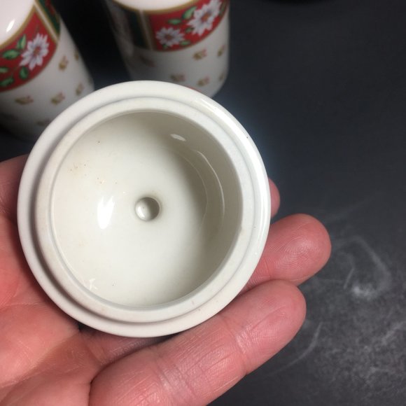 Vintage Charlton Hall Kobe Holiday Ceramic Set 5pc - Picture 12 of 16